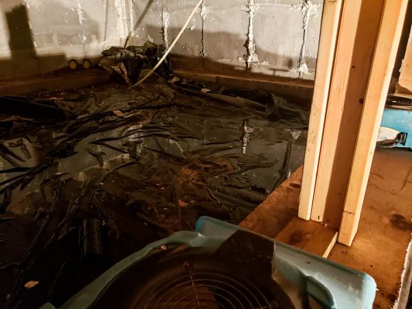 Crawlspace Water Cleanup in Jackson